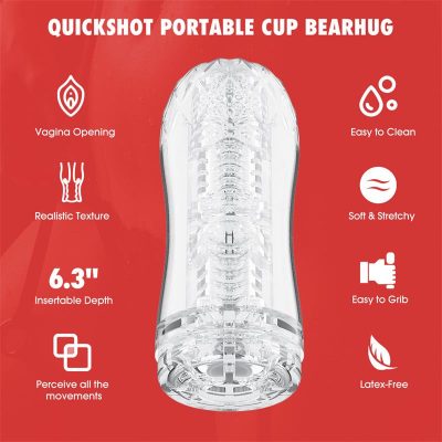 Quickshot Portable Cup Bearhug Masturbador