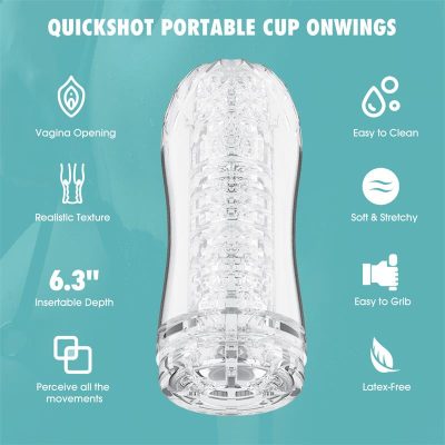 Quickshot Portable Cup Onwings Masturbador