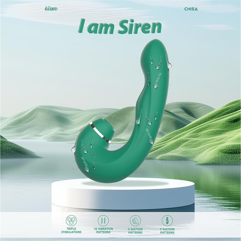 Siren Vibrador con Succion y Golpeteo
