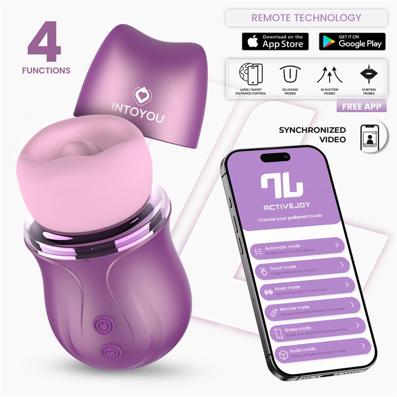 Sexcalofrios 18 Mimi Estimulador con Licking, Biting, Succión y Vibración USB-C con APP