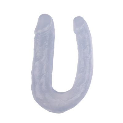 Dildo Doble 13 - 17cm Transparente