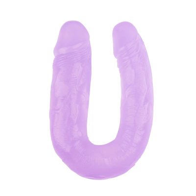 Dildo Doble 14 - 18cm Purpura
