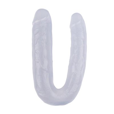 Dildo doble 17.7 - 22.5cm Transparente