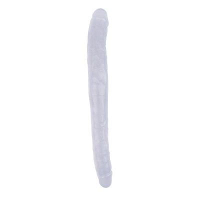 Dildo doble 17.8 - 45cm Transparente